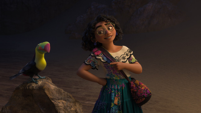 COLOMBIA, MI ENCANTO – In Walt Disney Animation Studios’ 60th feature film “Encanto,” Mirabel Madrigal lives with her extended family in the mountains of Colombia in a wondrous, charmed place called an Encanto. As the only child in her extraordinary family who’s not blessed with magical powers, Mirabel is determined to prove that she belongs, setting out on a grand adventure within the walls of her home. Opening in the U.S. on Nov. 24, 2021, “Encanto” features Stephanie Beatriz as the voice of Mirabel and original songs by Lin-Manuel Miranda. © 2021 Disney. All Rights Reserved.