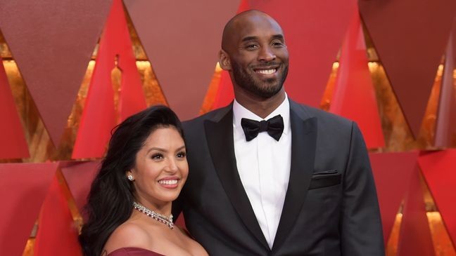 FILE - In this March 4, 2018, photo, Vanessa Bryant, left, and Kobe Bryant arrive at the Oscars in Los Angeles. A federal jury has found that Los Angeles County must pay Kobe Bryant's widow $16 million over photos of the NBA star's body at the site of the 2020 helicopter crash that killed him. The jurors who returned the verdict Wednesday, Aug. 24, 2022, agreed with Vanessa Bryant and her attorneys that her privacy was invaded when deputies and firefighters took and shared photos of the remains of Kobe Bryant and their 13-year-old daughter Gianna. (Photo by Richard Shotwell/Invision/AP, File)