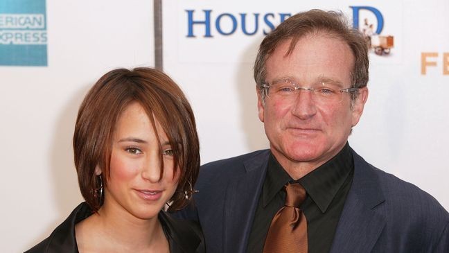 NEW YORK - MAY 7: Actor Robin Williams and his daughter Zelda Williams arrive at the screening of "House Of D" during the 2004 Tribeca Film Festival May 7, 2004 in New York City. (Photo by Matthew Peyton/Getty Images)