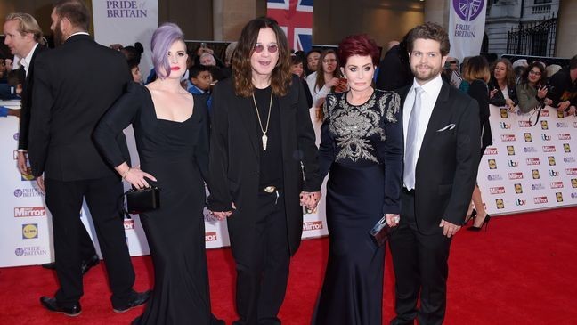 Kelly Osbourne, Ozzy Osbourne, Sharon Osbourne and Jack Osbourne attend the Pride of Britain awards at The Grosvenor House Hotel on September 28, 2015 in London, England. (Photo by Gareth Cattermole/Getty Images)