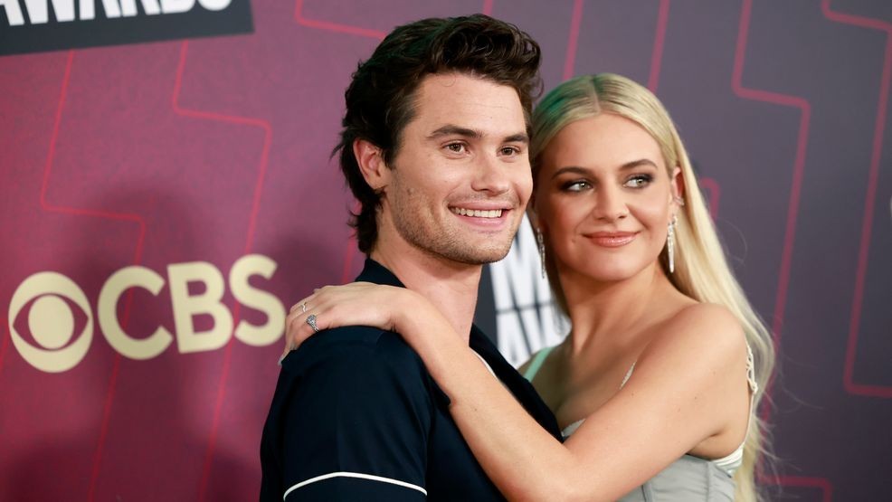 AUSTIN, TEXAS - APRIL 02: (L-R) Chase Stokes and Kelsea Ballerini attend the 2023 CMT Music Awards at Moody Center on April 02, 2023 in Austin, Texas. (Photo by Emma McIntyre/Getty Images for CMT)